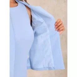 Dress Suit Sets For Women's 2 Piece Work Sleeveless Dresses And Crop Blazer -Fashion Clothing Store 7475373 ALT3