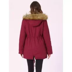 Women's Winter Parka Jacket Warm Windproof Long Puffer Coat With Faux Fur Hood -Fashion Clothing Store 7475404 ALT2