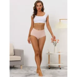 8 Packs Women's High Waist Underwear Tummy Control Comfortable Lace Trim Ribbed Panties 9 8 Packs Women's High Waist Underwear Tummy Control Comfortable Lace Trim Ribbed Panties -Fashion Clothing Store 7478926 ALT2