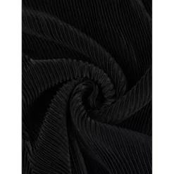 Wide Leg Pants For Women's Pleated Shiny High Waist Elastic Nightout Outfit Party Clubwear Trousers -Fashion Clothing Store 7479911 ALT3