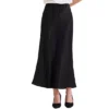 Women's Satin Maxi Skirt High Waist Drawstring Cocktail Wedding Skirts