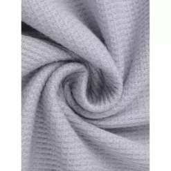 Women's Waffle Knit Lounge Set 2 Piece Outfits Tracksuit Sweatsuits With Pockets -Fashion Clothing Store 7589916 ALT4