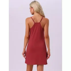 Womens Nightgowns Sleeveless Sleepwear Racerback Sleep Shirts Chemise Night Shirts With Pockets 11 Womens Nightgowns Sleeveless Sleepwear Racerback Sleep Shirts Chemise Night Shirts With Pockets -Fashion Clothing Store 7602436 ALT2