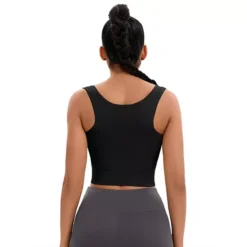 Women's Front Closure Full Support Sports Bra Workout Wirefree Padded Bras -Fashion Clothing Store 7602789 ALT3