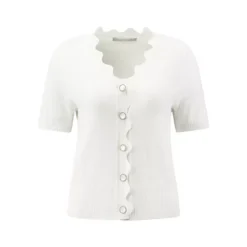 Women's Short Sleeve Cardigan Sweaters Summer Knit Cropped Bolero Shrug Top