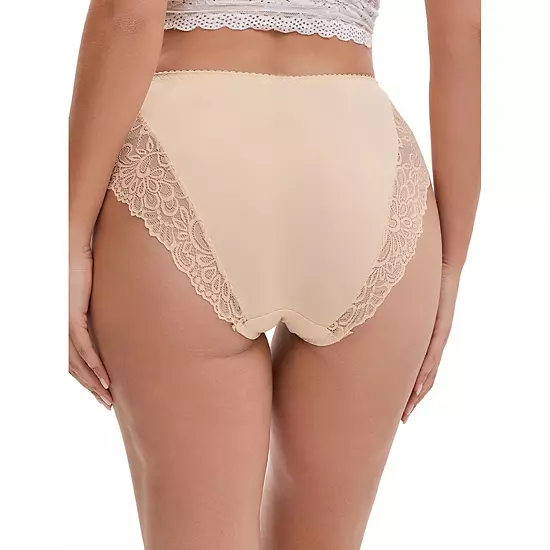 Women's Lace Mid-Waisted Underwear Comfortable Briefs, Available In Plus Size 2 Women's Lace Mid-Waisted Underwear Comfortable Briefs, Available In Plus Size - Image 2