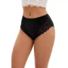 Women's Lace Mid-Waisted Underwear Comfortable Briefs, Available In Plus Size
