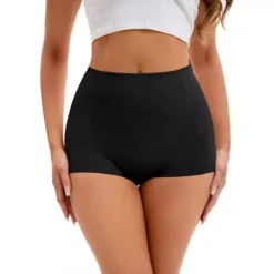 Women's High-Waisted Underwear Briefs Tummy Control Hip Lifter Control Panties -Fashion Clothing Store 7602929 Black