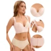 Women's Push Up Wirefree Convertible Bras Tummy Control 6 Hooks Underwear