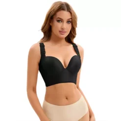 Women's Push Up Wirefree Convertible Bras Tummy Control 6 Hooks Underwear 11 Women's Push Up Wirefree Convertible Bras Tummy Control 6 Hooks Underwear -Fashion Clothing Store 7602944 Black