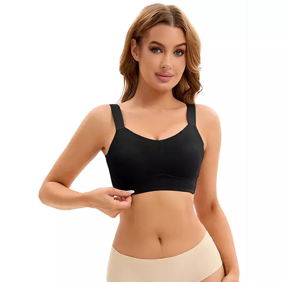 Women's Push Up V Neck Full Coverage Bras Wirefree Adjustable Straps Minimizers 8 Women's Push Up V Neck Full Coverage Bras Wirefree Adjustable Straps Minimizers - Image 8