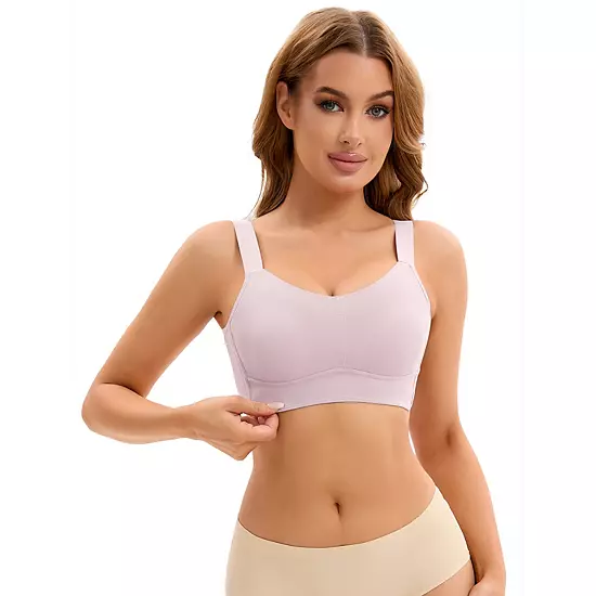 Women's Push Up V Neck Full Coverage Bras Wirefree Adjustable Straps Minimizers 7 Women's Push Up V Neck Full Coverage Bras Wirefree Adjustable Straps Minimizers - Image 7