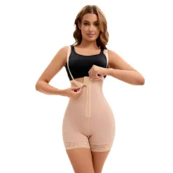 Women's Cami Convertible Straps Tummy Control Front Hook Closure Leotard Hip Lifter Thigh Slimmers