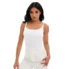Women's Square Neck Cami Vest Shelf Bra Adjustable Spaghetti Strap Tank Camisole