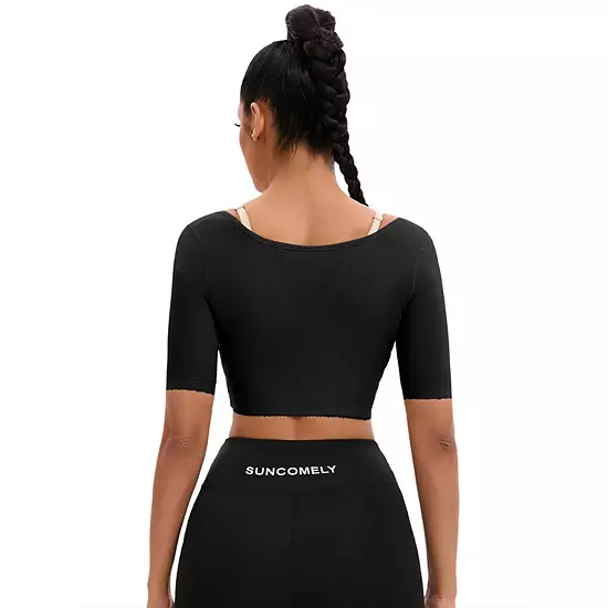 Women's Front Hook Closure Bust Shaperwear Vest Compression Sleeves Slimming Tops 4 Women's Front Hook Closure Bust Shaperwear Vest Compression Sleeves Slimming Tops - Image 4