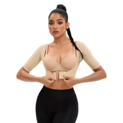 Women's Front Hook Closure Bust Shaperwear Vest Compression Sleeves Slimming Tops