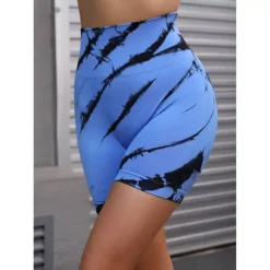 Women's Tie Dye Biker Shorts High Waist Workout Running Fitness Shapewear Shorts -Fashion Clothing Store 7603126 ALT3
