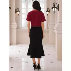 Women's Ruffle Bolero Shrug Short Sleeve Open Front Formal Cropped Cardigan -Fashion Clothing Store 7696693 ALT2