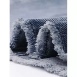 Sleeveless Denim Dresses For Women's Button Down V Neck Pockets Work Office Casual Midi Dress -Fashion Clothing Store 7696874 ALT3