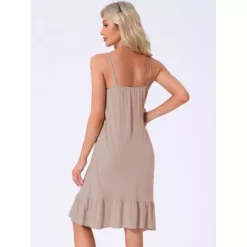 Women's Sleepwear Lace Cute Nightgown Sleeveless Ruffle Thigh Length Nightdress Lingeries 11 Women's Sleepwear Lace Cute Nightgown Sleeveless Ruffle Thigh Length Nightdress Lingeries -Fashion Clothing Store 7700089 ALT2