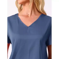 Women's Silky Satin 2Pcs Pjs Ruffle Short Sleeve Top And Long Pants Sleepwear Loungewear Pajamas Set -Fashion Clothing Store 7709394 ALT3