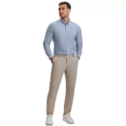 Men's Stripes Long Sleeved Button Down Business Dress Shirts -Fashion Clothing Store 7743893 ALT2