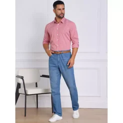 Printing Shirt For Men's Geometric Patterns Long Sleeve Business Pattern Dress Shirts -Fashion Clothing Store 7758799 ALT3