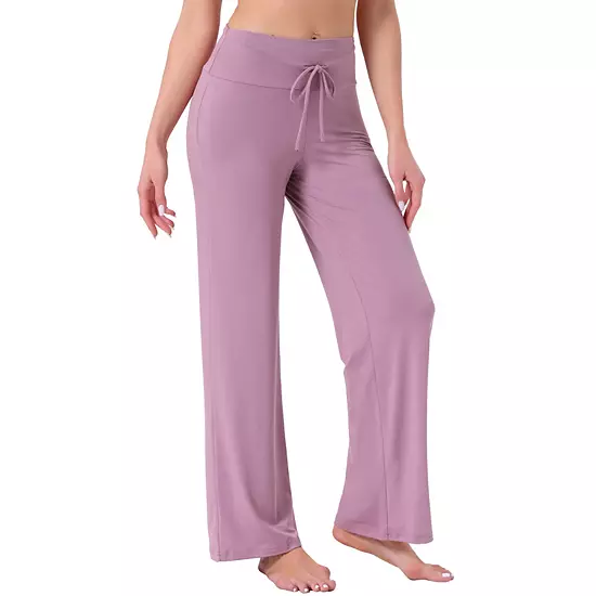 Women's Pajama Pants Wide Leg Drawstring Sweatpant Stretch Palazzo Lounge Trouser Yoga Sleep Bottoms 6 Women's Pajama Pants Wide Leg Drawstring Sweatpant Stretch Palazzo Lounge Trouser Yoga Sleep Bottoms - Image 6