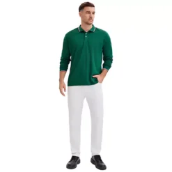 Men's Classic Regular Fit Solid Color Long Sleeves Business Golf Polo Shirt 12 Men's Classic Regular Fit Solid Color Long Sleeves Business Golf Polo Shirt -Fashion Clothing Store 7799345 ALT2