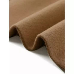 Lapel Collared Belted Coat For Women's Open Front Long Sleeve Overcoat -Fashion Clothing Store 7799350 ALT3