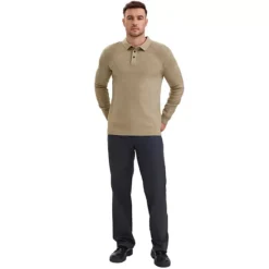 Men's Long Sleeve Solid Color Pullover Business Knitted Polo Shirt -Fashion Clothing Store 7799358 ALT2