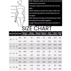 2 Piece Suit Skirt Set For Women's Business Blazer And Pencil Skirt With Slit -Fashion Clothing Store 7806657 ALT4