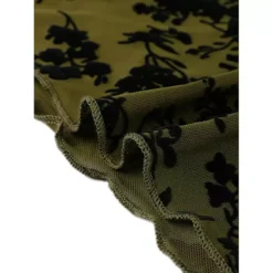 Floral Skirt For Women's Elastic High Waist Mesh Fishtail Fall Winter Elegant Midi Skirt -Fashion Clothing Store 7806829 ALT3