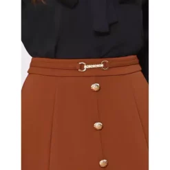 A-Line Midi Flare Skirt For Women's Vintage High Waist Pleated Skirts 11 A-Line Midi Flare Skirt For Women's Vintage High Waist Pleated Skirts -Fashion Clothing Store 7806857 ALT3