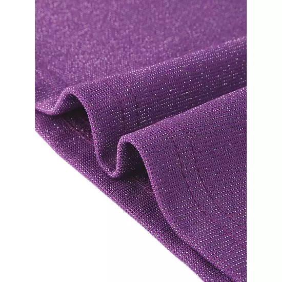 Sparkly Square Neck Party Dress For Women's Long Sleeve Cocktail Club A-Line Evening Dress 4 Sparkly Square Neck Party Dress For Women's Long Sleeve Cocktail Club A-Line Evening Dress - Image 4