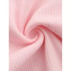 Women's Pajama Pants Cotton Knit Ribbed Elastic Waist Straight Leg With Pockets Loungewear Casual -Fashion Clothing Store 7809025 ALT3