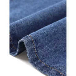 Denim Dresses For Women's Lightweight Casual Jeans Halter Neck Dresses -Fashion Clothing Store 7809057 ALT3