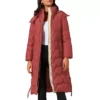 Women's Winter Long Puffer Coat Hooded Zip Up Down Jackets Outerwear