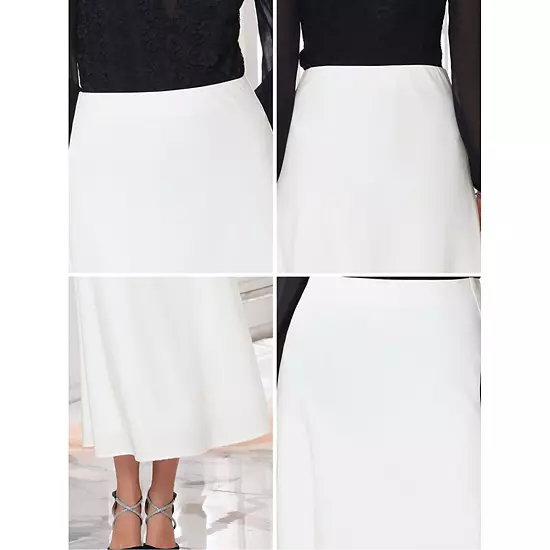 Women's Satin Maxi Skirt High Waist Formal A-Lined Evening Cocktail Mermaid Skirts 4 Women's Satin Maxi Skirt High Waist Formal A-Lined Evening Cocktail Mermaid Skirts - Image 4