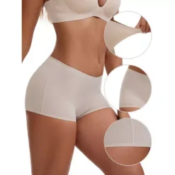 Women's High Waist Seamless Boyshorts Elastic Waistband Ice Silk Breathable Comfy Shorts -Fashion Clothing Store 7819652 ALT3