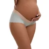 Women's Low Waist Ice Silk Seamless Maternity Briefs Pregnancy Under The Bump Underwear