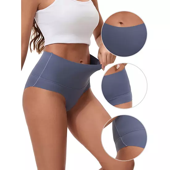 Women's High Waist Tummy Control Full Coverage Briefs Breathable And Comfortable Panties 4 Women's High Waist Tummy Control Full Coverage Briefs Breathable And Comfortable Panties - Image 4