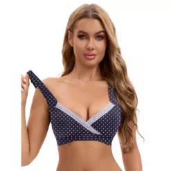 Women's Lace Crossover Wirefree Sleep Breastfeeding Soft Cup Maternity Nursing Bras -Fashion Clothing Store 7819720 ALT2