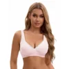 Women's Lace Crossover Wirefree Sleep Breastfeeding Soft Cup Maternity Nursing Bras