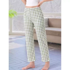 Women's Plaid Pajama Bottoms Elastic Waist With Pockets Long Sleepwear Lounge Pants 10 Women's Plaid Pajama Bottoms Elastic Waist With Pockets Long Sleepwear Lounge Pants -Fashion Clothing Store 7827132 ALT2