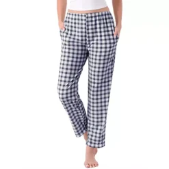 Women's Plaid Pajama Bottoms Elastic Waist With Pockets Long Sleepwear Lounge Pants 13 Women's Plaid Pajama Bottoms Elastic Waist With Pockets Long Sleepwear Lounge Pants -Fashion Clothing Store 7827132 Black Plaid 1