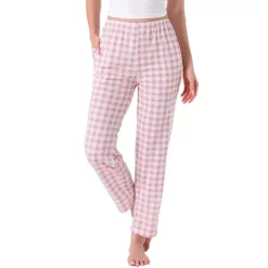 Women's Plaid Pajama Bottoms Elastic Waist With Pockets Long Sleepwear Lounge Pants 14 Women's Plaid Pajama Bottoms Elastic Waist With Pockets Long Sleepwear Lounge Pants -Fashion Clothing Store 7827132 Pink Plaid
