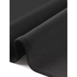 Work Dress For Women's V Neck Short Sleeves Tweed Trim Dressy Office A-Line Dresses -Fashion Clothing Store 7827136 ALT3