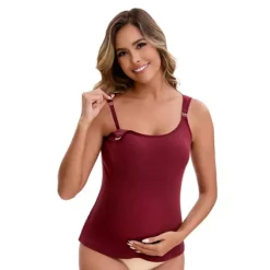 Women's Maternity Thermal Tank Tops With Built-In Bra Pregnancy Nursing Camisole Adjustable Straps 16 Women's Maternity Thermal Tank Tops With Built-In Bra Pregnancy Nursing Camisole Adjustable Straps -Fashion Clothing Store 7828320 Red
