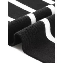 Striped Sweater Vest For Women's V Neck Button Up Sleeveless Knit Vests Top 9 Striped Sweater Vest For Women's V Neck Button Up Sleeveless Knit Vests Top -Fashion Clothing Store 7828326 ALT3